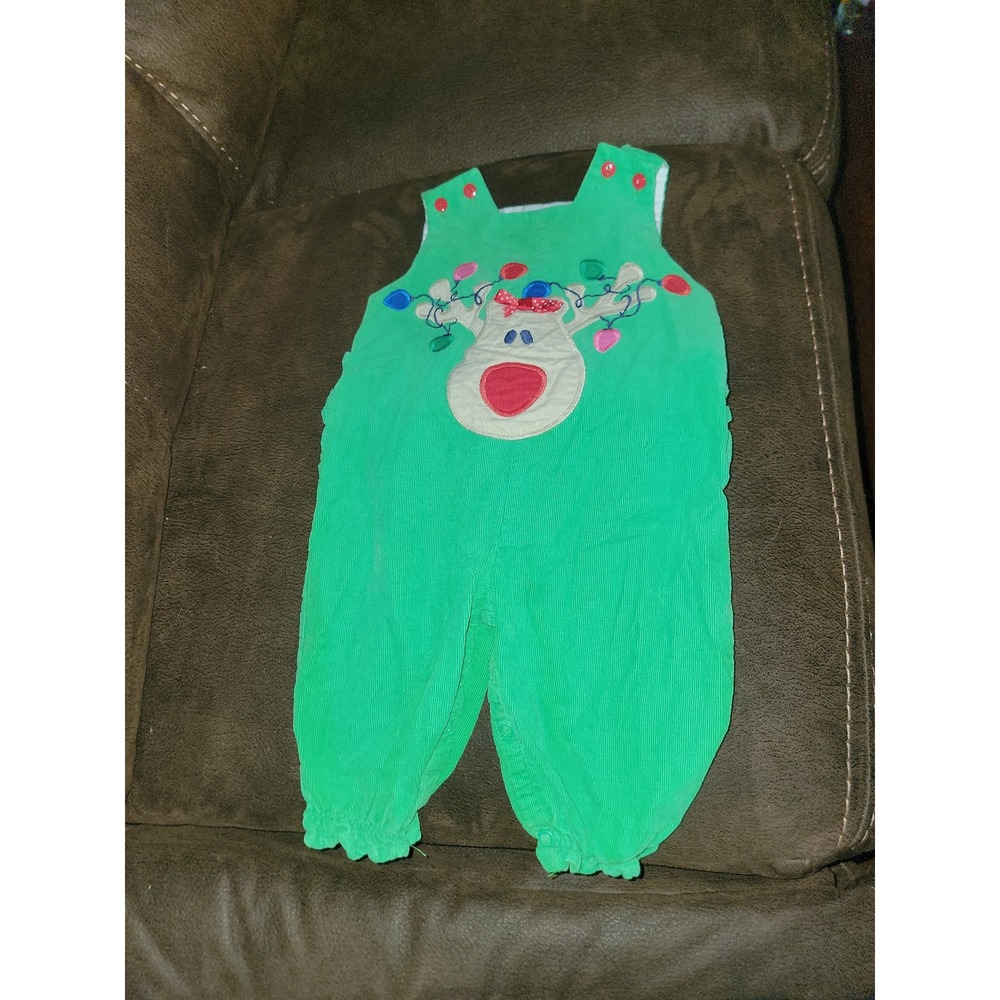 The bailey boys holiday Christmas reindeer‎ one piece romper size 6 months
